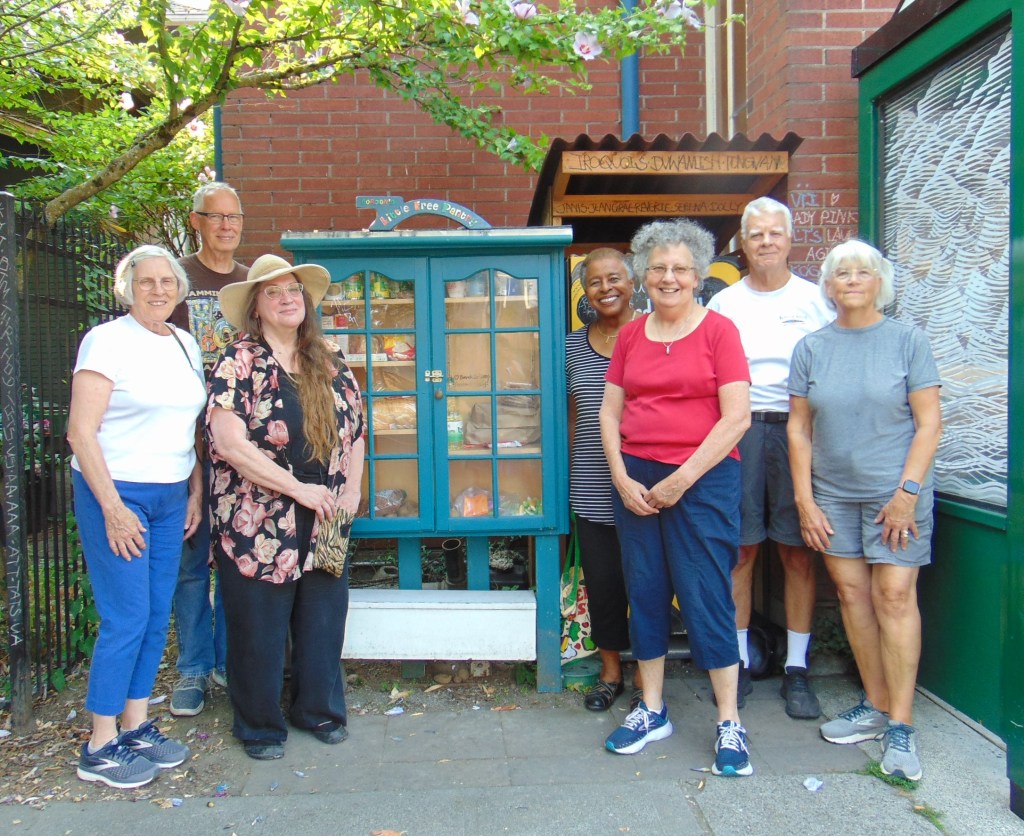 Photo of food pantry and volunteers